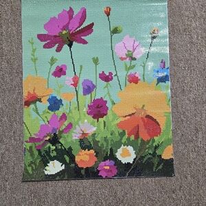 Floral Diamond Wall Art with Vibrant Colors